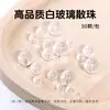 Jingde Joias 4mm Cristal de Vidro Branco Contas Soltas Pulseira Joias DIY Feitas à Mão Contas Redondas Acessórios para Miçangas