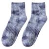25 Calcetines de Primavera y Verano Calcetines de Algodón Tie-dye de Tubo Corto para Mujer Calcetines de Moda Urbana para Pareja Casual de Tubo Medio Absorbentes de Sudor Calcetines para Hombre Calcetines para Estudiante
