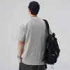 2026 Algodón Puro Estilo Americano Cuello Henley para Hombre Verano Estilo Old Money Retro Holgada Camiseta Informal de Moda Versátil Manga Corta