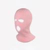 Balaclava Chapéu Touca para Homens e Mulheres Outono e Inverno Quente Gorro de Tricô Capuz para Ciclismo à Prova de Frio ao Ar Livre Touca de Três Furos
