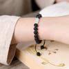 Pulsera de cuentas con forma de jade Hetian simple retro con cuentas de ámbar de medicina natural pulsera unisex venta al por mayor
