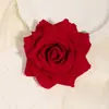 Broche Grande de Pinza para el Cabello con Rosa Afelpado Tocado para Ceremonia de Boda Moda de Verano para la Playa Accesorio Lateral para el Cabello