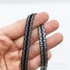 Cinturón de flocado con borde dorado y plateado de 1 cm, cinturón de terciopelo con forma de flor decorativa de estilo étnico, embalaje de caja de regalo hecho a mano para bricolaje, accesorios de ropa
