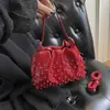 Bolsa de Ombro Estilo Balde com Pérolas Transfronteiriça para Mulheres 2026 Novo Estilo Texturizada Bolsa Transversal Fashionable para o Dia a Dia Grande Capacidade Bolsa de Mão Bolsa de Ombro
