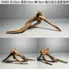 Ornamento de Paisaje de Madera para Acuario Tamaño Pequeño Puente de Arco de Madera de Tejo Morado Natural Tocones de Árboles Sudamericanos Plataforma para Tomar el Sol de Tortuga Escondite Pilar Hundido