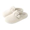 Par de Sapatos Birkenstock, Sapatos Peludos de Neve Quentes com Forro de Lã para Outono e Inverno, Chinelos Externos Confortáveis, Sapatos para Casa, Meio-Chinelos, Sapatos com Solado Macio