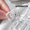 Base de soporte para uñas acrílico no magnético, soporte para uñas tipo pieza de ajedrez transparente, soporte de exhibición de uñas portátil, base de soporte para práctica de uñas