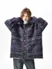 Suéter Cardigan Pesado com Atmosfera de Nicho na High Street da Ilha Damon para Homens e Mulheres, Tricô de Casal Redondo Magro Preguiçoso, Tendência