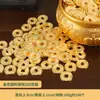 Lingotes Pequenos de Liga Metálica para Venda por Atacado, Balde Dourado Estilo Chinês, Enfeites Decorativos, Peças de Decoração para Casa, Enfeites de Mão