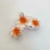 Amazon Transfronterizo Colorido Clip para el Cabello de Flor de Plumeria Vintage Elegante Pinza de Tiburón para la Parte Posterior de la Cabeza para Mujer