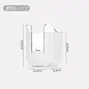 Caja de pañuelos de lujo para pared, no requiere taladro, caja para toallitas húmedas, dispensador de pañuelos para cocina y baño, portapañuelos
