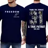Sitio Independiente de Amazon Talla Europea Camisa de Algodón para Hombre Estampado de Personaje Charlie Kirk Top Casual de Moda de Manga Corta