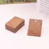 Juego de collar y aretes de papel kraft al por mayor, tarjeta, plata S925, tarjeta de embalaje para joyería, tarjeta de exhibición para aretes y colgante