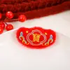 Estilo Chino Linda Manzana Festiva Palabra de Fortuna Paz Alegría Tesoro de la Suerte Ropa para Niños Zapatos y Calcetines Sombrero Accesorios