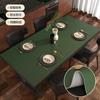 Mantel Individual Impermeable, a Prueba de Aceite, Anti-Escaldaduras, Mantel No Lavable, Color Puro, Mantel Individual de Alta Gama para Mesa de Café, Protector Aislante de Cuero para Escritorio