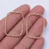 33X23Mm 0.95g Ouro Kc Joias Artesanais Retro Material Brincos Pingente Geométrico