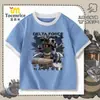2026 Novo Modelo Infantil Divertido Força Delta Dragão Inseto Abstrato Algodão Puro Meninos Descolado Casual Camiseta de Manga Curta