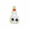 Accesorios decorativos de goteo de aceite para Halloween Colgantes DIY de calabaza, fantasma, calavera Cadenas para teléfono Llaveros Adornos