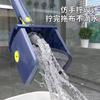 Mop Rotativo Grande e Grosso para Limpeza de Pisos, Mãos Livres, Mop Plano Preguiçoso Mãos Livres