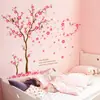 (Nude) Adesivos de Parede Criativos de Pessegueiro Quente para Quarto Adesivos de Parede para Cabeceira Decorações para Dormitório Feminino Adesivos