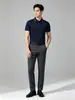 Camisa polo ligera y transpirable de verano con cuello de rayas en contraste, ropa de trabajo corporativa para negocios, uniforme de grupo para team building