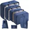 Conjunto de Armazenamento para Viagem Amazon Bolsa de Armazenamento para Viagem Conjunto de Oito Peças Bolsa de Armazenamento para Organização de Roupas de Viagem