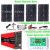 Painel solar 100W portátil energia ao ar livre armazenamento de energia sistema solar conjunto inversor 4000W controlador