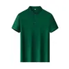 Camisa Polo de Algodón Piqué Ajustado 40s 215g Manga Corta Camiseta Camisa de Cultura Corporativa Estampado Bordado Logo