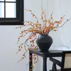 Flores de Vid Serpiente Artificiales, Frutos de la Fortuna, Flores Falsas de Caqui Pequeño Decoración, Decoración para el Hogar Estilo Zen Chino, Decoración de Mesa para Casa de Huéspedes Hotel