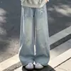 Conjunto de Sudadera Falsa de Dos Piezas Estilo Coreano Estilo Academia para Niñas Primavera y Otoño Jeans de Pierna Ancha Dos Piezas para Niños Medianos y Grandes