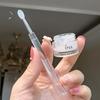 Brocha de Labios Pequeña de Silicona Multifuncional Brocha de Maquillaje Brocha para Sombra de Ojos Brocha para Labial Brocha de Maquillaje Portátil Brocha para Mascarilla de Labios con Tapa