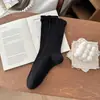 Estilo nuevo, 100% algodón, calcetines antideslizantes hasta el muslo, otoño/invierno, estilo preppy, calcetines sin costuras para la pantorrilla, estilo japonés y coreano, efecto adelgazante, calcetines hasta la rodilla