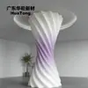 Coluna de Arte em Gesso GRG de Alta Densidade Coluna Vertical Oca Leve Decoração de Loja de Shopping Coluna de Gesso de Forma Irregular Personalização