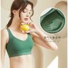 Ropa interior de seda de hielo con espalda hermosa para mujer, realce para busto pequeño, sin aro de acero, de una pieza, deportiva para correr, interior base, chaleco pequeño