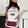 Mochila escolar para hombre, versátil, de gran capacidad, para estudiantes de secundaria.