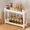 Estante de almacenamiento de condimentos de cocina, sobremesa, multifuncional, suministros de utensilios de cocina, estante de almacenamiento para estufa, estante pequeño de escritorio multicapa