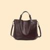 Capa Superior Piel de Vaca Simple Gran Capacidad Bolso Tote para Viajero Todo Combinable de Alta Gama Portátil de Hombro Cruzado Cubo Bolso de Mujer
