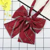 JK Estilo Japonês Xadrez Estilo Coreano Flor Colar Formatura Flor de Colar Feminina Estilo Faculdade Laço Jk Acessórios de Camisa Roupa de Marinheiro
