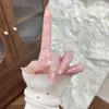 Comercio exterior transfronterizo tamaño completo 30 piezas sin lima, plegables, sin costuras, pegatinas para uñas, puntas de uñas francesas removibles