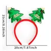 Diadema Luminosa Navideña Nueva Transfronteriza Decoraciones Navideñas Diadema con Astas de Alce de Dibujos Animados Hebilla para la Cabeza Decoración para Fiestas