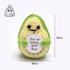 Muñeco de Punto de Dibujos Animados de Caca de Hilo de Papa Hecho a Mano con Tarjeta en Inglés, Puramente Hecho a Mano, Amazon Transfronterizo