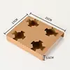 Base de Papel Kraft em Estoque Copo Descartável para Leite com Chá Café Embalagem para Levar Suporte para Copo Suporte para Copo de Bebida Embalagem Ondulada