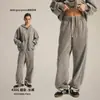 Moda Masculina Estilo Corrente Fornecimento Direto de Calças Retas Vintage Lavadas de Algodão Puro para a Primavera de 2026.