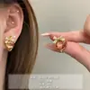 Brincos de Laço Coreanos, Brincos de Luxo Leve e de Alta Qualidade para Mulheres, Design de Nicho Moderno, Brincos Modernos e Elegantes, Atacado