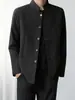 Nuevo Traje Estilo Chino Zhongshan Chaqueta Abotonada para Hombre Casual Atractivo Primavera y Otoño Estilo Chino Cuello Alto Blazer Moderno