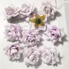 Flor de rosa artificial para manualidades decoración de corona de muñeca accesorios de rosa arreglo de boda cabeza de flor de rosa