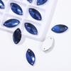 Fábrica transfronteiriça venda direta em lote fundo plano costura à mão olho de cavalo broca fivela plana de vidro broca de costura à mão diy vestido vestido de noiva acessórios de vestuário