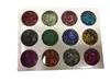 Pegatinas de Cristal para Uñas, Fragmentos Asimétricos, Papel de Concha de 12 Colores, Papel de Caramelo, Pegatinas Láser de Fototerapia, Papel de Concha