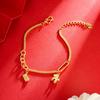Vietnam Shajin Pulsera Inmediatamente Rico Cobre Chapado en Oro Nicho Lujo Ligero Creativo Caballo al Éxito Pulsera Pulsera de Mujer