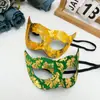 Máscara Nueva de Carnaval de Halloween, Máscara Veneciana de Mascarada, Máscara de Mujer Hermosa de Ojos Oblicuos de Jazz de PVC